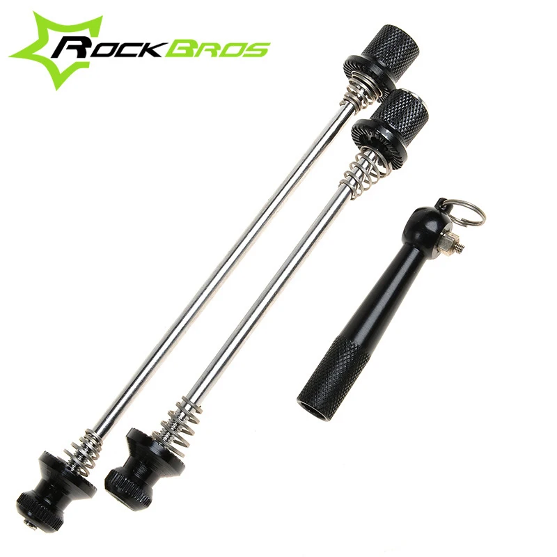 

Rockbros Cycling Skewers Utralight Steel Skewers MTB Road Bike Bicycle Quick Release Skewers Set & Aluminium Alloy Nut 3 in 1