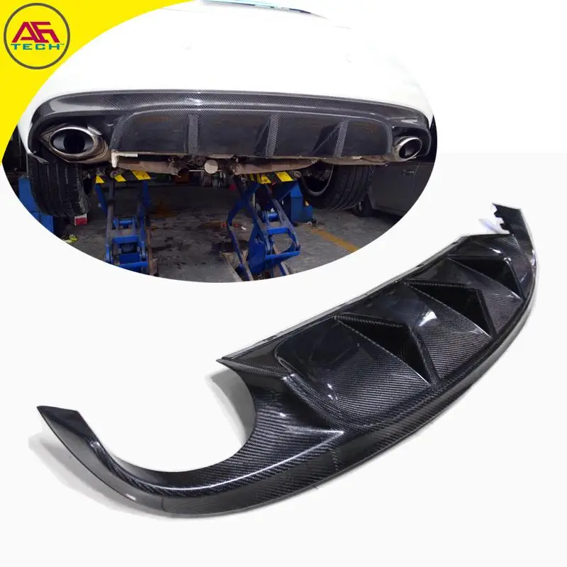 AGenuine Carbon fiber XF rear bumper diffuser lip for Jaguar XF 2012