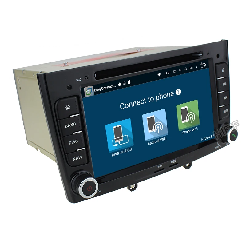 Cheap IPS 8 Core Android 8.0 OS Special Car DVD for Peugeot 408 2010-2011 & Peugeot 308 I (T7) 2008-2011 with 1024*600 Resolution 21