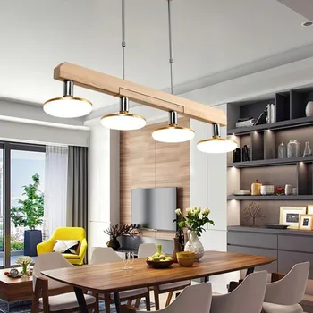 

Luminaire Nordic Restaurant LED Chandelier Lighting Japanese Office LED Strip Hanglamp Home Deco Hanging Lamp for Dining Room