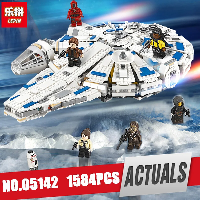 

LEPIN 05142 Star Plan Series Building Blocks Wars Force Awakens Millennium Legoing 75212 Toy Falcon Model Kid Toy Christmas Gift