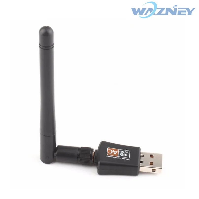 600 Мбит/с двухдиапазонный 2,4/5,8 ГГц беспроводной Lan USB WiFi адаптер 802.11AC с антенной 11AC 600 м USB Беспроводная сеть Lan Карта 50 шт