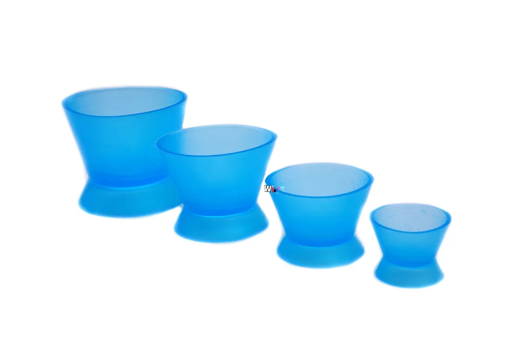 4pcs/set Dental Lab Silicone Mixing Bowl Cup for Dental Clinic