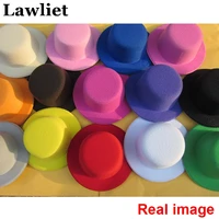 10pcs Women Mini Top Hat Children Fascinator Hats EVA Boy Girl Wedding Hen Party Festival Dance Hat with Clip DIY Craft Hat Base 1