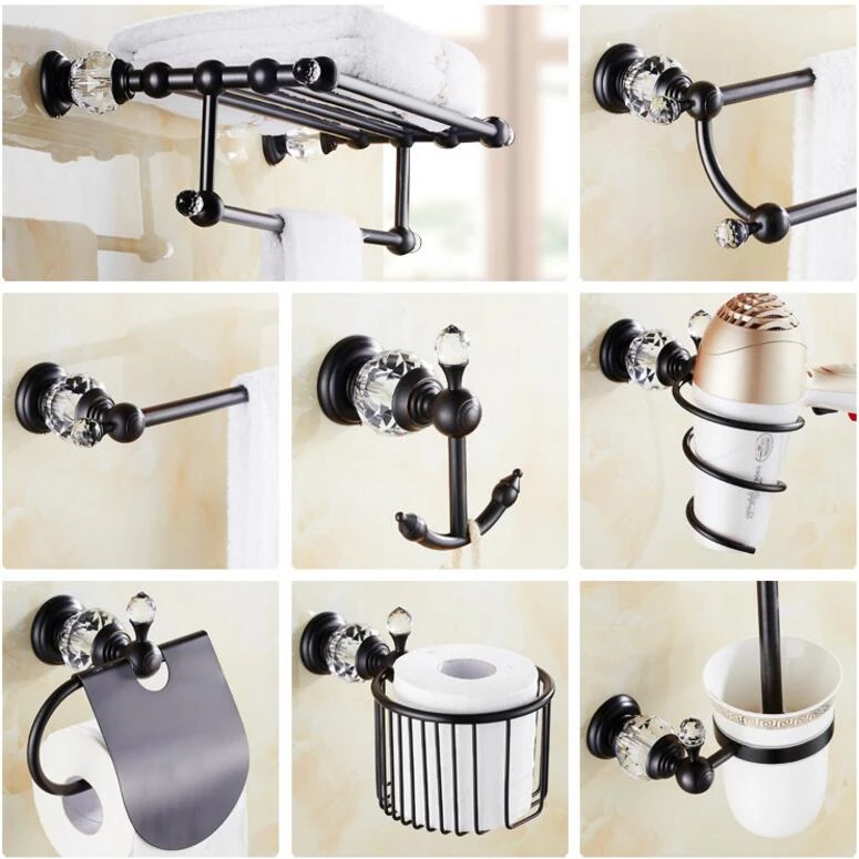 Antik Messing Aluminium Badezimmer Zubehörset Robe Haken Papier Halter Towel BAR