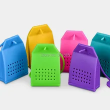 500 шт./партия, пищевое Силиконовое чайное ситечко, candy coloe, Чайный фильтр, чайник с фильтром для чая и кофе, посуда для напитков