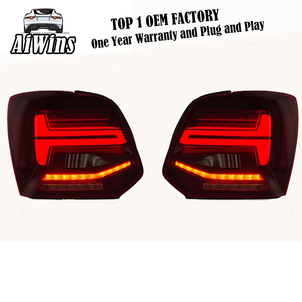 Aiwin taillights for VW Volkswagen Polo2011 2017 taillights LED Tail