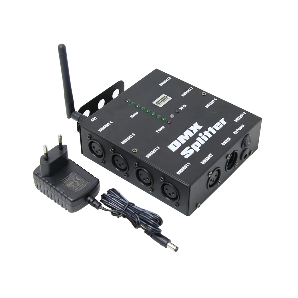8 канальный усилитель распространения беспроводной приемник DMX512 сплиттер для