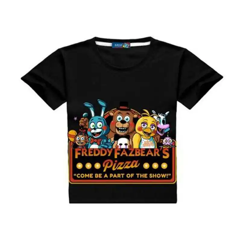 Новая детская футболка с принтом «пять ночей с героями мультфильмов» fnaf/детская одежда для мальчиков летняя одежда с короткими рукавами для малышей футболка для мальчиков для детей возрастом от 2 до 12 лет