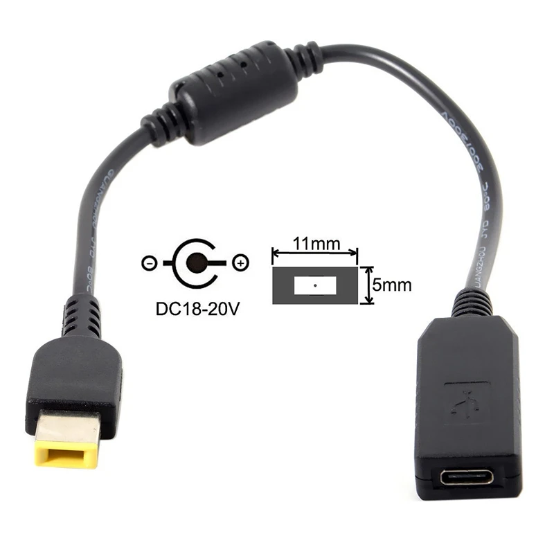 Usb 3,1 type C Usb-C к Dc 20V 11 5,0 мм для Dell Hp power Plug Pd эмулятор триггер нагрузки кабель для ноутбука встроенный Pd эмулятор