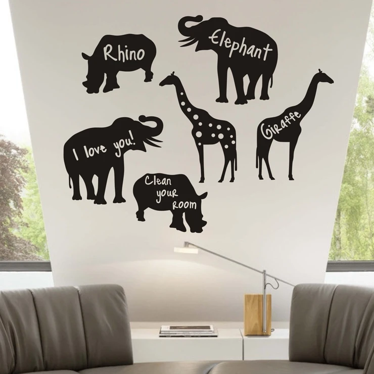 

Free Shipping Wholesale and Retail Animal Africa Wall Stickers Wall Decals Wall Covering Wall Paper Home Decor