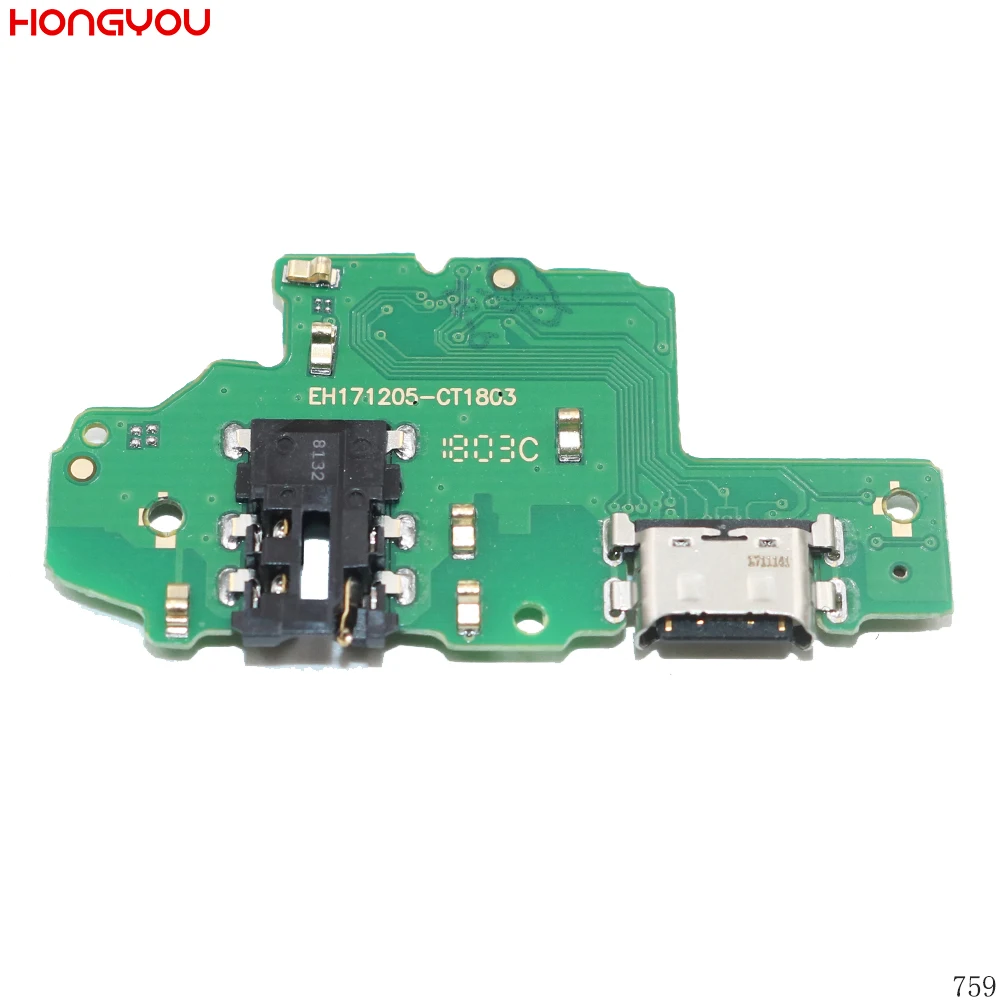 

USB Charging Port Dock Plug Connector Charge Board Headphone Audio Jack Flex Cable With Microphone For Huawei Nova 2S HWI-AL00