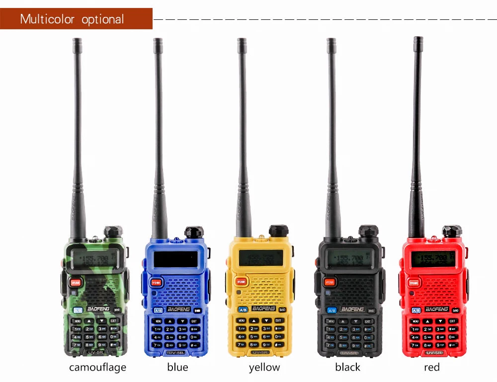 2Pcs BaoFeng UV-5R Walkie Talkie VHFUHF136-174Mhz&400-520Mhz Dual Band Two way radio Baofeng uv 5r Portable Walkie talkie uv5r (10)