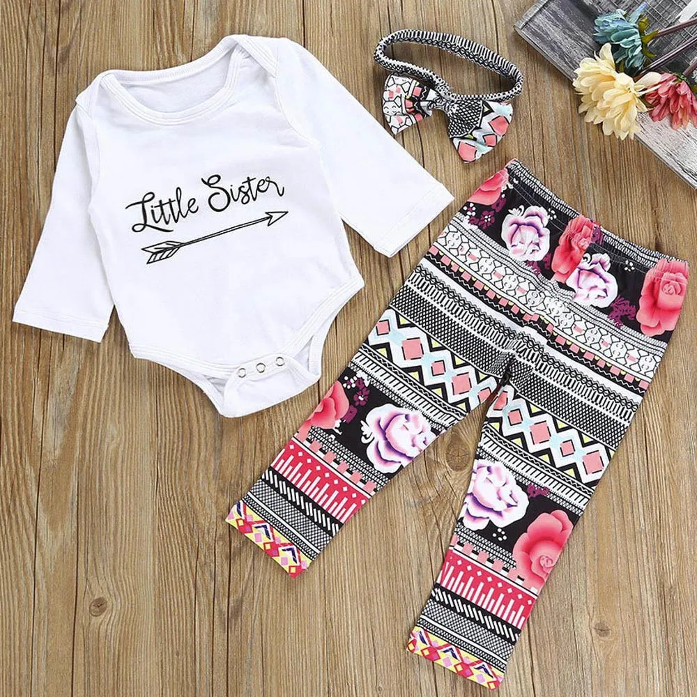 COMFY KIDS Clothes Hot Sale Children Clothing 3pcs Toddler Infant Baby