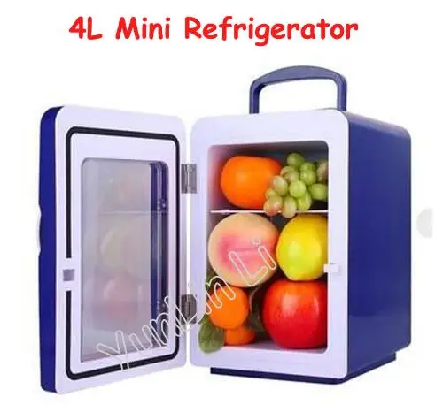 

4L Mini Refrigerator Dual Using Cold And Hot Refrigerator Small Compact Home & Vehicle Red Refrigerator CW8-4L