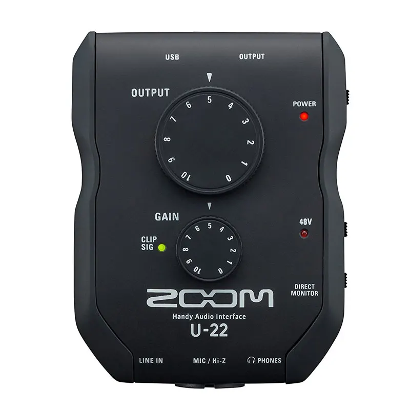 

ZOOM U22 U-22 handheld USB audio interface recording sound card network live broadcast sound card for PC/Mac/iPhone/iPad
