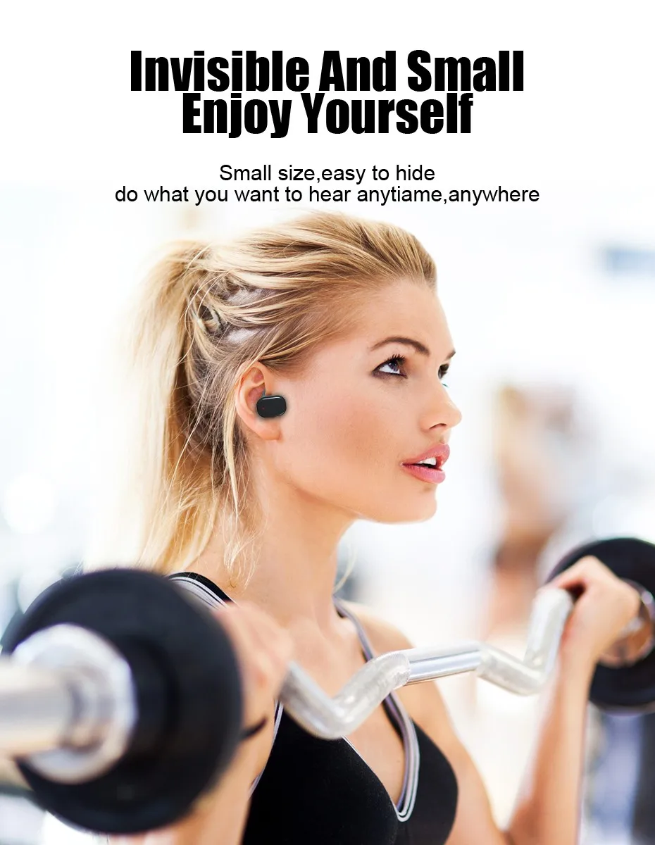 TWS Bluetooth 5.0 Earphone Wireless Headphones Bluetooth Earphones IPX5 Waterproof HIFI Bass Earbuds With Mic Charging Box (3)