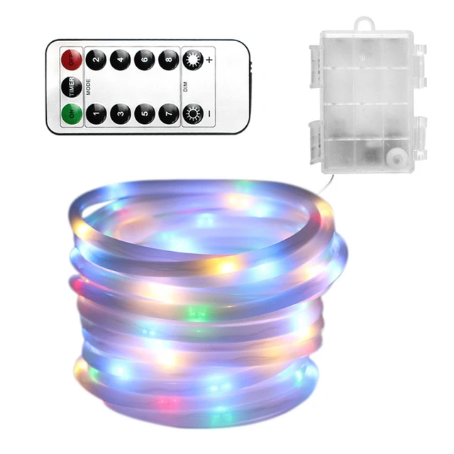 Christmas Battery Box Light String 5 Meters 100 Lights Outdoor Casing Waterproof Light String