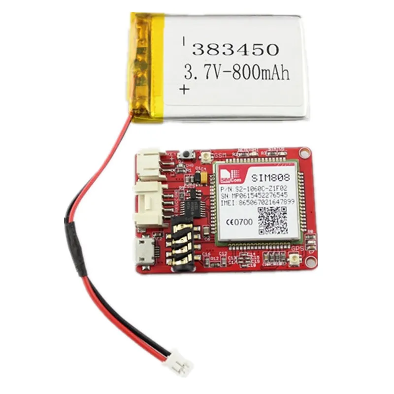 Электронный модуль Crowtail SIM808 GPRS GSM gps макетная плата GSM и gps два-в-одном Функциональный модуль с 3,7 в литиевой батареей