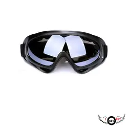 Открытый сдержанной очки для верховой езды мотоциклы спортивные очки лобовое стекло Вентиляторы Тактический Лыжная Очки черно-серые линзы