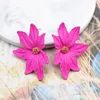 Pendientes de estilo coreano con pintura en aerosol para mujer, aretes grandes de flor, accesorios de joyería ► Foto 1/6