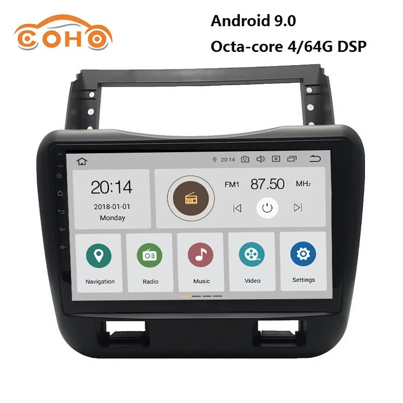 

Car radio Android 9.0 8-core 4/64G for JAC Refine MPV with BT GPS DSP Carplay support Steering Wheel Control and WIFI