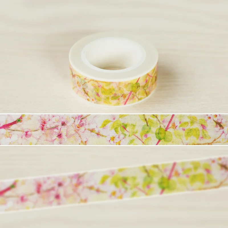 Bloom Flower Washi Paper Masking Tapes DIY Floral Tape Scrapbooking