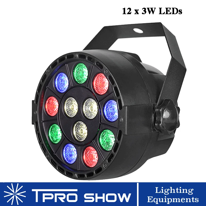 LED Par 12x3W Светодиодные сценические эффекты Светильник с изменяемым цветом RGBW и DMX 512 для диско-диджей-проектора - Цвет: R G B W Single LED