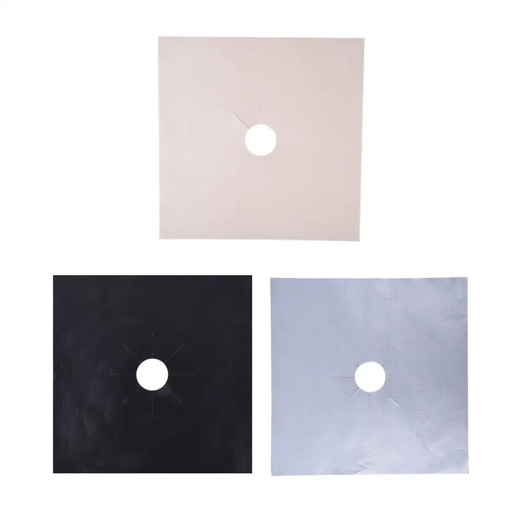 

4PCS Cleaning Pad Gas Stove Top Protector Bushing Kitchen Cleaning Tool Reusable Fiber Cloth DIY Trim 2019 New