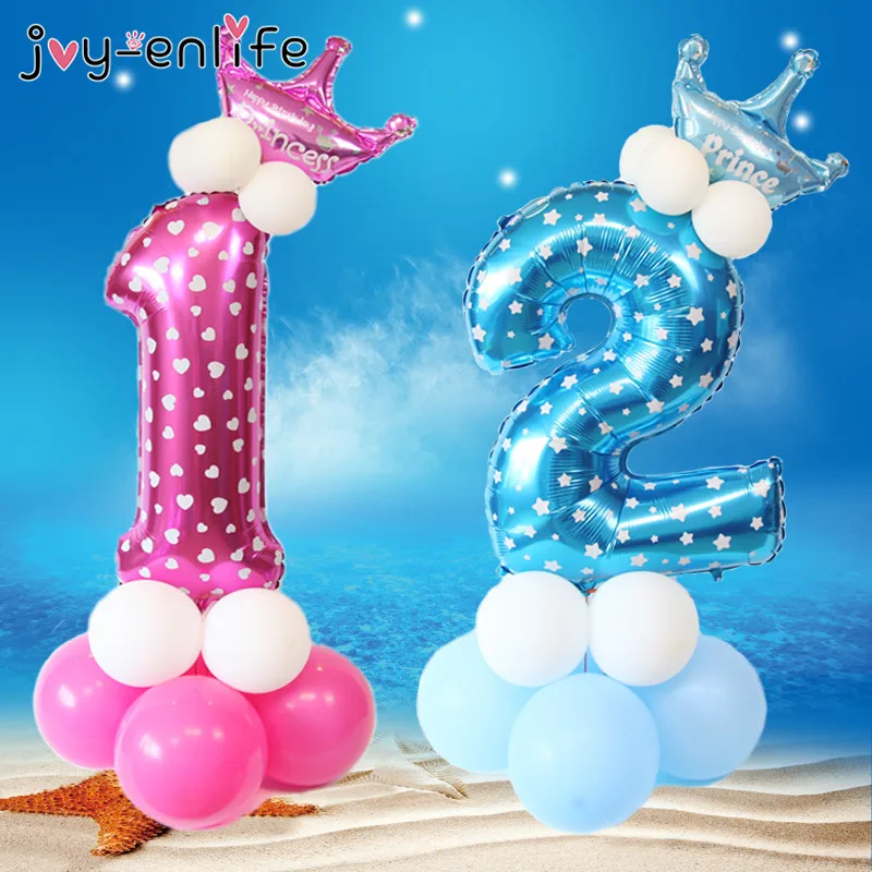 

JOY-ENLIFE 1Set Digital Balloons Number Foil Balloons Birthday Wedding Christmas Festival Party Decor Supplies Air Balloon