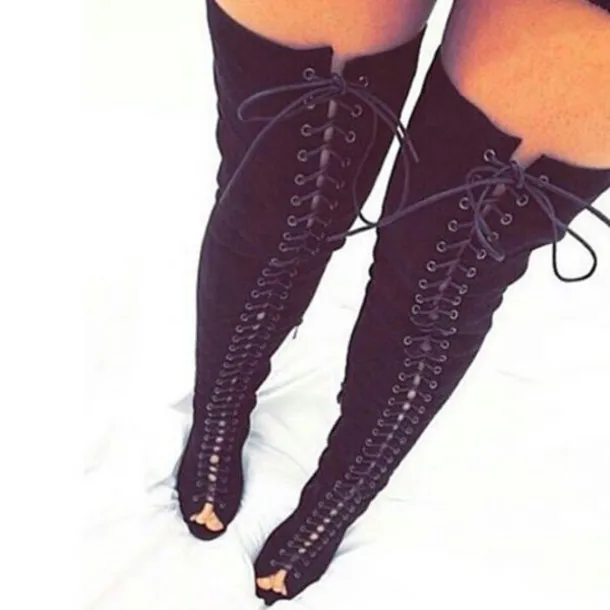 thigh high hiking boots