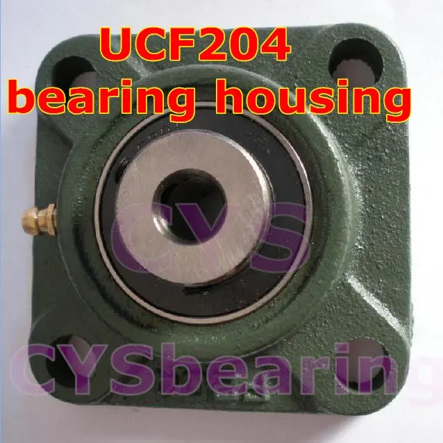 Фланцевый опорный подшипник UCF204 20 мм включая вставки оси UC204 и корпус блока