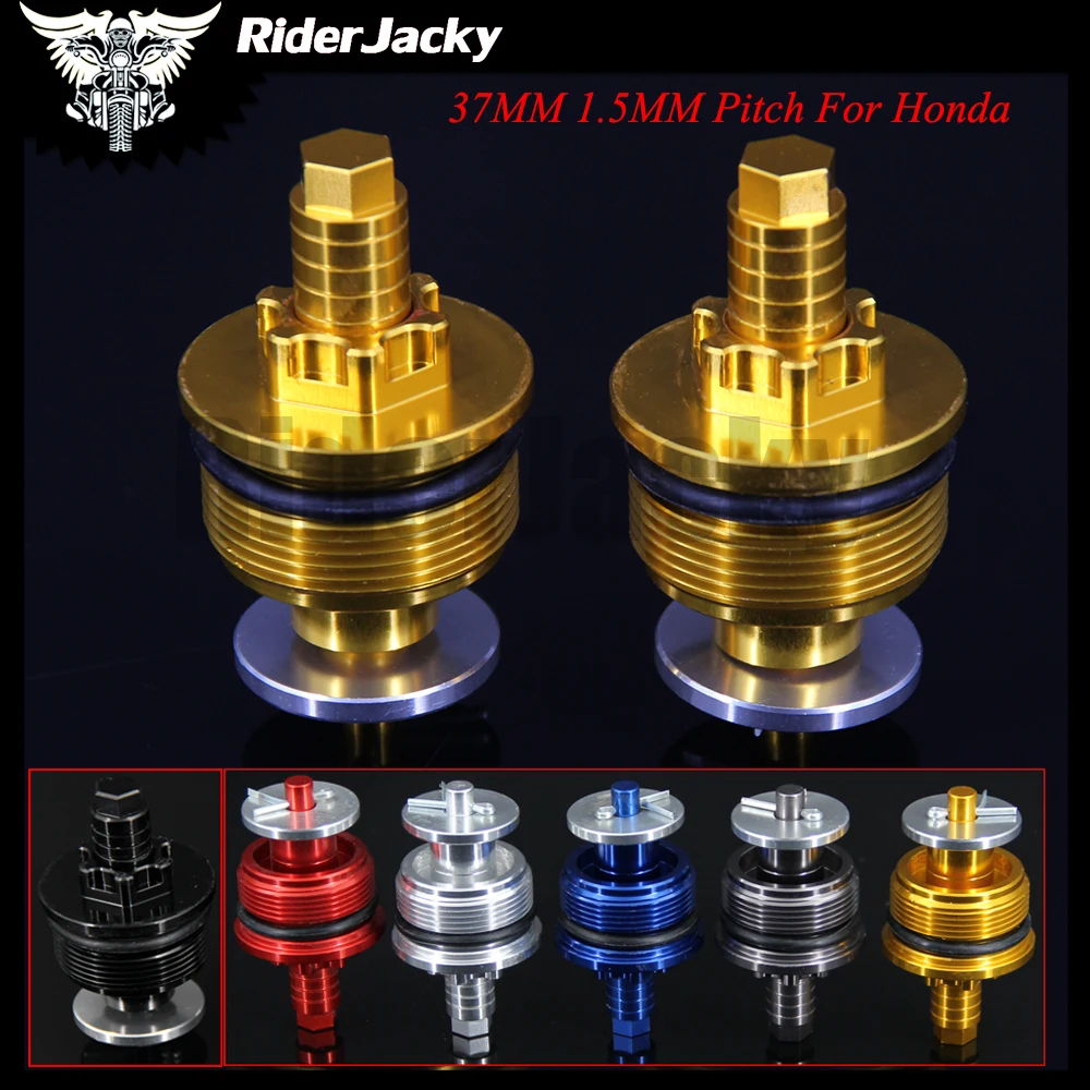 

For Honda Motorcycle CNC Aluminum Preload Adjustable Fork Cap Bolts(including 1 Pair,6 Colors,37MM X 1.5MM)