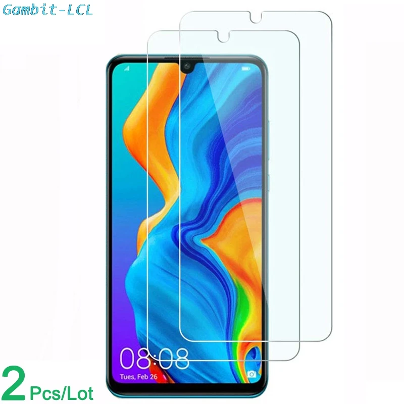

2PCS Tempered Glass for Huawei P30 Lite Screen Protector 2.5D 9H on the Phone Film Protective Safety Glass for Huawei P30Lite