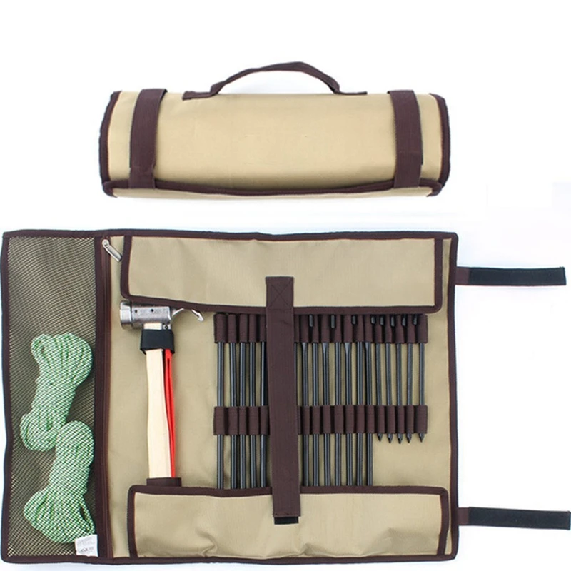 Outdoor Camping Nail Bag Tool Bag Camp Nail Bag Storage Bag Tent Nail Hammer Portable Storage Bag
