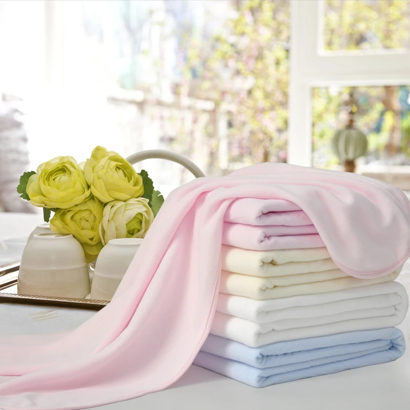 Soft Fleece Knitted Baby Blankets Newborn Microfiber Baby Blanket