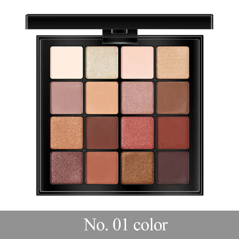 

Minshzee 16 rainbow makeup glitter matte shimmer colorful palette eyeshadow beauty glazed metallic pigment powder natural imagic
