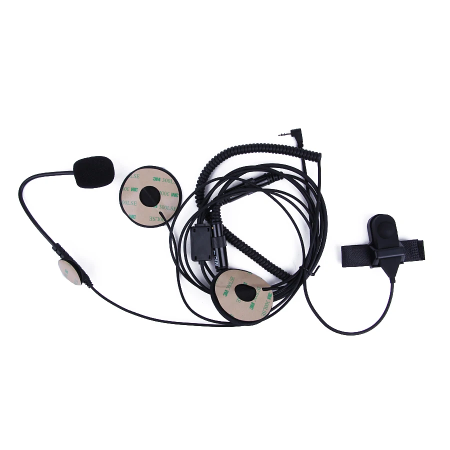 Buy Half Face Motorcycle Helmet Headset Earpiece PTT