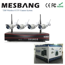 720 P Беспроводной IP Камера Системы Wi-Fi, набор IP камер, Wi-Fi, CCTV, охранная Камера Системы Беспроводной build in 1 ТБ HDD 4ch nvr kit