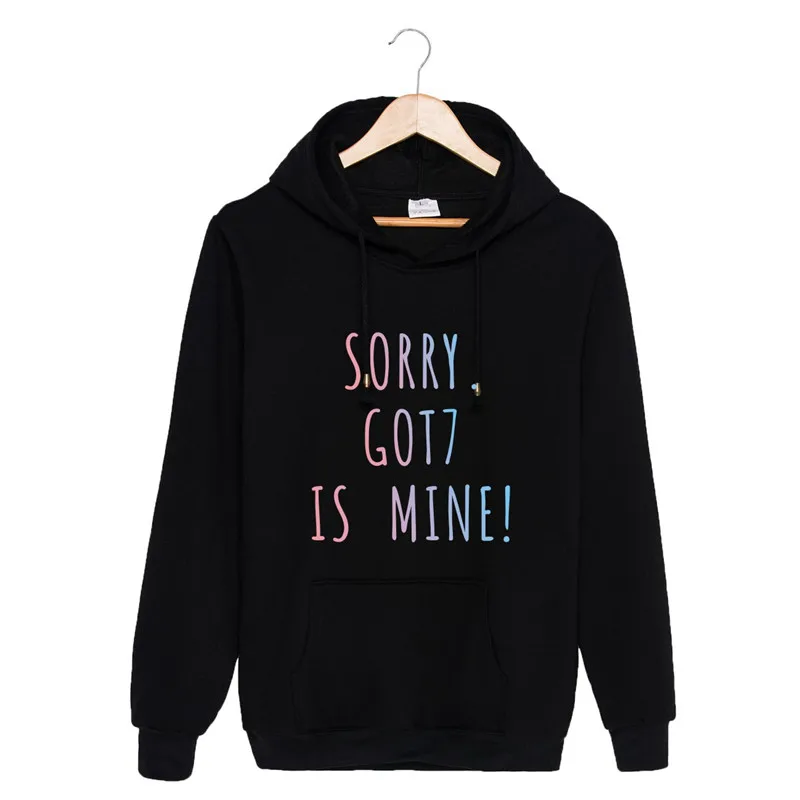 KPOP извините GOT7 is Mine пародия озорства обесцвечивание лазерный толстовки с