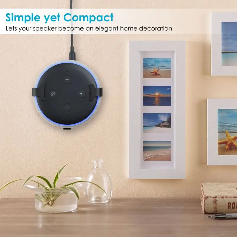 

1 PC Metal Aluminum Wall Mount Stand Holder Bracket for Amazon Echo Echo Dot 3rd Generation Bluetooth Speaker