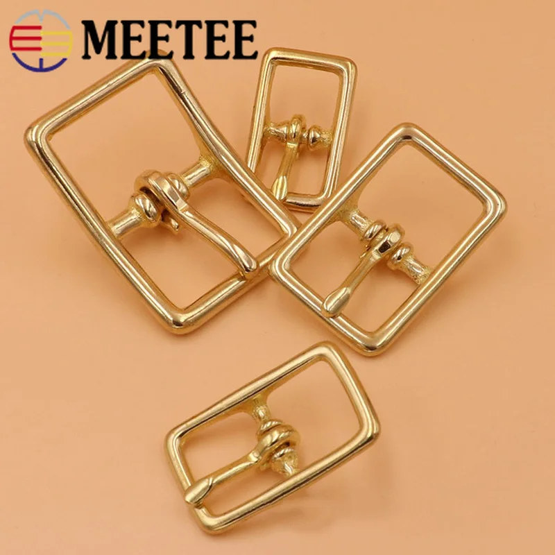Meetee 5/10 шт. 13/16/20/26 мм Чистая латунь металлические пряжки для сумок аксессуары
