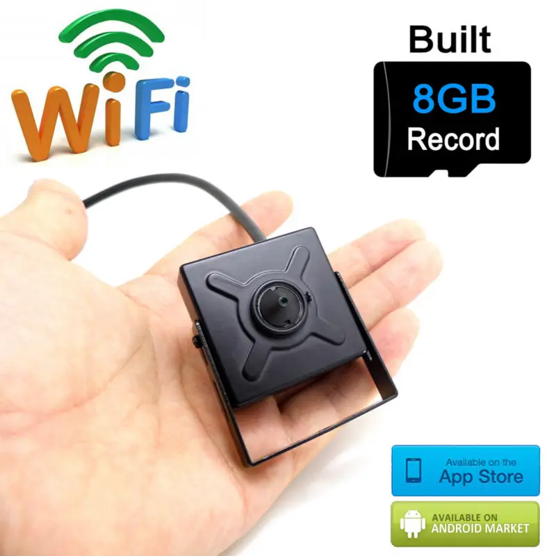 Мини ip камера wifi 720 p беспроводная микро видеонаблюдения для дома hd 8G слот sd карты