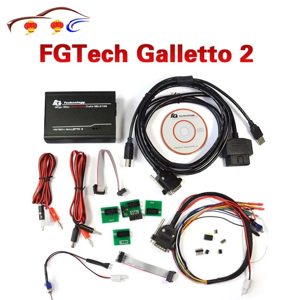 Качество A FG TECH V54 FGTech Galletto 2 Master BDM TriCore OBD с адаптерами для автомобиля