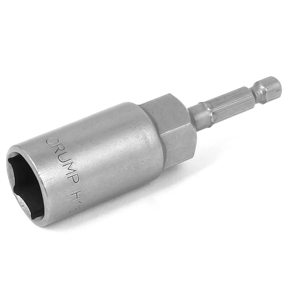 

UXCELL H16 80mm Long 1/4" Shank 16mm Hex Socket Impact Nut Setter Driver Bit Adapter