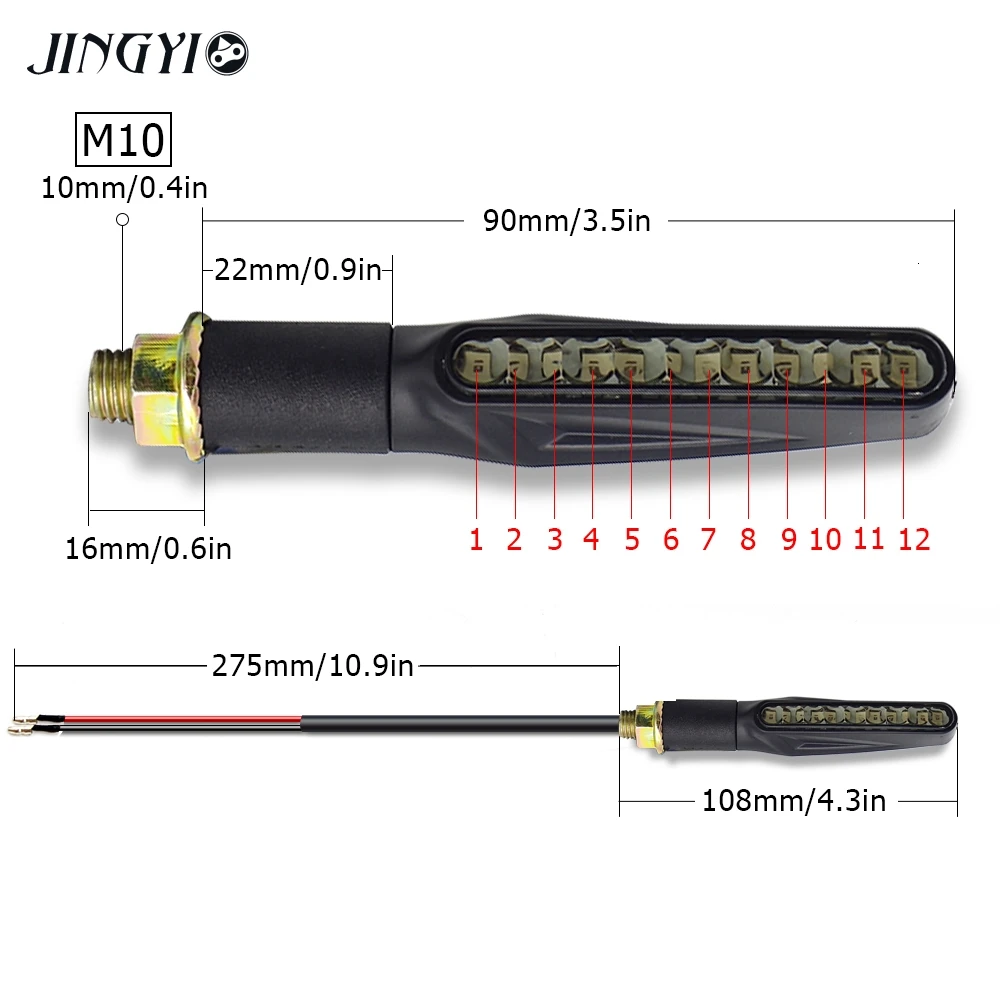 1 шт. светодиодный индикатор поворота для мотоцикла YAMAHA aerox 155 jog yzf r6 r3 xt 600 xj6 r25 yamaha|