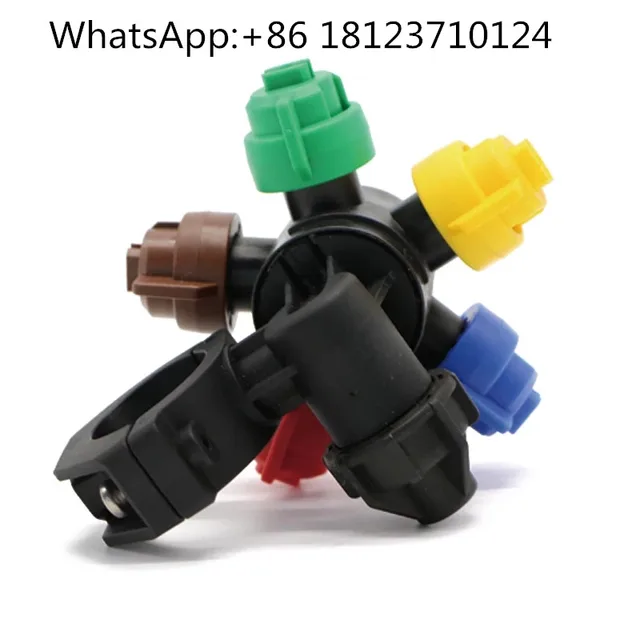 6 properties nylon material fan multi spray sprayer nozzle,flat heads boom head Five