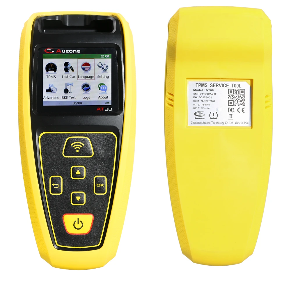 AUZONE AT60 TPMS диагностический Сервис Инструмент с Pro-sensor 4 шт