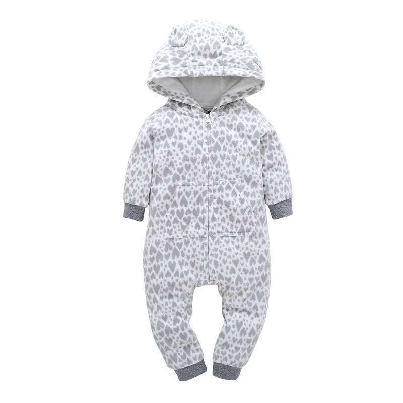Одежда для маленьких мальчиков и девочек; комбинезон с капюшоном; комбинезоны для новорожденных; костюм; коллекция года; унисекс; комбинезон с изображением оленя; зимняя одежда из хлопка для малышей - Цвет: 2