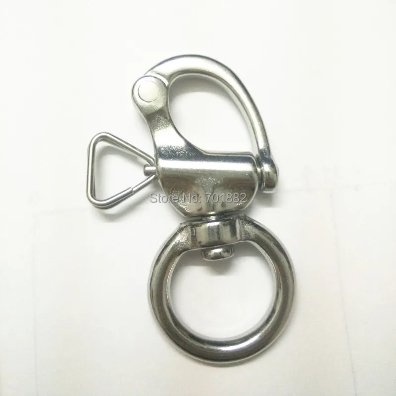 Stainless Steel Polished Swivel Snap Shackle for Camera Strap (2)